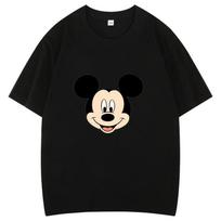 Disney Classic Mickey Mouse Head Portrait Unisex TShirt Timeless Basic Cotton Casual Short Sleeve Top Comfortable Tshirt S