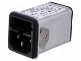 Connector: AC supply | socket | male | 10A | 250VAC | IEC 60320 | max.3mm