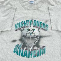 vintage 90s ANAHEIM MIGHTY DUCKS T-Shirt LARGE nhl ice hockey single stitch 4XL