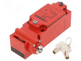Safety switch: key operated | XCSC | NC x2 + NO | IP67 | metal | red
