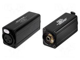 Connector: XLR | RCA socket | socket | NA | for panel mounting | black
