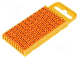 Markers | Marking: 3 | 4.3÷5.3mm | polyamide | orange | -40÷85°C | WIC