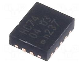 IC: digital | D flip-flop | Ch: 2 | CMOS | SMD | DHVQFN14 | HC | reel,tape