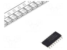 IC: digital | CMOS | SMD | SO16 | HC | -40÷125°C | 2÷6VDC | reel,tape | IN: 13