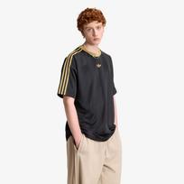 adidas Adicolor Jacquard Jersey Black/ Dark Football Gold - Dydis XXL (KS7434 Marškinėliai)