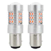 Automobilių lemputės, Motociklų ir traktorių technikos šviestuvai // Automobilio LED lemputės ir rinkiniai // Żarówki led canbus 3030 24smd 1157 bay15d pr21/5w czerwone 12v 24v amio-02579
