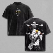 Summer Jujutsu Kaisen Higuruma Hiromi Printed Tee Men Washed Tshirt Manga Vintage unisex T Shirt Harajuku Male S