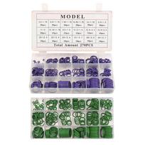 Rubber O-  270Pcs R134A Car  conditioning  ing Set Rubber O-  Washer   with Plactics Box Kit