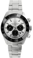 HYAKUICHI 101 Men's Chronograph Diver Watch Silver Panda Dial Ceramic Bezel 20 ATM Water Resistant