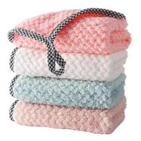 1/5/10Pcs Kitchen Towels Hangable Cleaning Cloth for Tableware Dish Cloth Microfiber Absorbent Household Cleaning Towels 1pcs