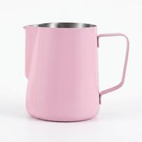 Rustless Steel Milk Frothing Pitcher Polished Inner Wall Milk Steaming Jug  Handmade Latte white