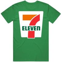 7 Eleven Parduotuvė Unisex Vintažiniai Airiškos Žalios Spalvos Marškinėliai S