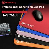 FIRE-PAD Gaming Mouse Pad All-Purpose Cloth Surface Solid Color Ultra-Narrow Dense Edge Stitching Medium Small 480x400x5mm Wine Red