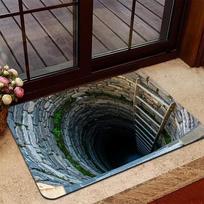 Realistiška 3D vizualinė iliuzija Juodosios skylės plyšys Grindų kilimėlis Neslystantis urvo efektas Minkštas kilimas Vidaus ir lauko svetainės kilimai 40cm x 60cm