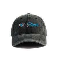 Onlyfans beisbolo kepuraitė Vasarinės susidėvėjusios tėčio kepurės Unisex Lauko reguliuojama medvilninė juokinga Only Fans kepurė Hat MZ607 black