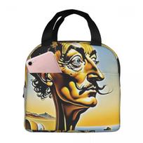 Surrealist Dreamscape Salvador Dali Poster Insulated Lunch Bag for Women Office Cooler Thermal Food Box Tote Leakproof One Size