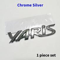 BBDC3 3D ABS Yaris Logotipo Emblema Ženklelis Matinė juoda Chromuota Kamieno Raidės Lipdukas Toyota Yaris Automobilio Išorės Apdailos Aksesuarams
