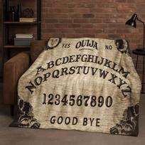 3D Retro Raganių Dvasios Ouija Lenta Flanelinis Antklodė, Itin Minkštas Šiltas Pliušinis Mėtomas Antklodė Namams Miegamajam Lovai Sofai Vaikams Dovana Iškylai 75x90cm