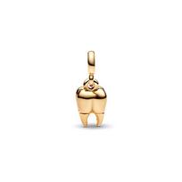 Pandora Karoliai/Pakabukas Dantys Mini 3D Personalizuotas Pakabukas Personalizuoti Pasidaryk Pats Karoliukai 925 Sidabro Paauksuotas Vario Sidabro Lydinio Papuošalai 762300C01 sidabras