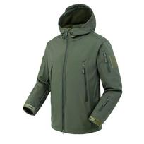 Odinės softshell striukės vyrams, neperpučiamos vėjo, neperšlampamos, vyriškos striukės, vyriški gobtuvu bomberiai S žalia