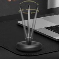 Nauji juodi plaukiojantys rašikliai su magnetinio levitavimo technologija, rutininis metalinis pagrindas optimaliam popieriaus rašymui juoda