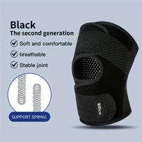 Elastic Strap Sports Knee Brace, Unisex Breathable Polyester Fitness Basketball Knee Support, Suitable for Various Outdoor Sports S juoda