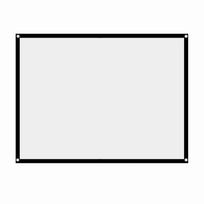 1pc Portable Foldable Noncrease White Projector Curtain Projection Screen 4:3 (60inch)