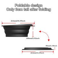 1PC Folding Basin Silicone Facial Ice Bath Bowl Collapsible Ice Bath Bowl Efficient Washing Basin Silicone Ice Bath Bowl juoda