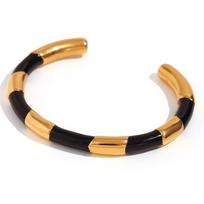 MamacitaSlay Women's Jewelry Solid Segment Baked Paint bracelet High-end Women's Stainless Steel Baked Paint Bracelet
