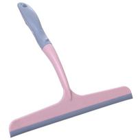 Silicone Non-Slip Squeegee Glass Wiper For Bathroom And Window Cleaning - Convenient Household Glass Clean Tool rožinė