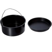 Non-Stick Round Cake Mold Carbon Steel Air Fryer Pot Bakeware Baking Tray  Kitchen S juoda
