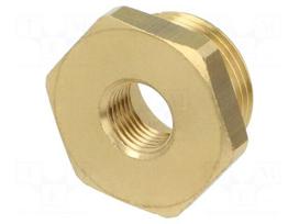 Thread adapter | brass | Int.thread: G 1/4" | Ext.thread: G 3/4"