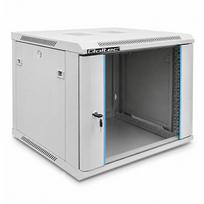 Qoltec RACK Cabinet 19" | 9U | 600 x 500 x 600 | Tempered doors | Hanging | Steel case | Lock | Grey