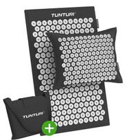 Tunturi Pro Acupressure Mat And Pillow, Black