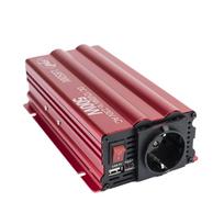 Įtampos keitiklis su dvigubu maitinimu 12V/24V, išėjimas 230V, 500/1000W, modifikuota sinusoidė