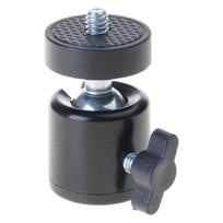 1/4inch Camera Hot Shoe Mount 360 Degree Swivels BallHead Mini Ballhead for Cameras Camcorders Smartphones LED Light juoda