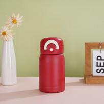 Mini 200ML 304 Stainless Steel Pop-up Insulated Pocket Thermos raudona