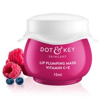 Dot & Key Lūpų putlinamoji kaukė 15 ml Pakuotė 1 Laukinės uogos Granatas Švelnios, lygios, putlios lūpos pink
