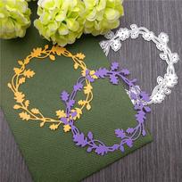 Metaliniai štampai Pjovimo forma Vainiko dekoracija Scrapbooking Popieriaus amatai Peilio forma Ašmenys Štampavimo trafaretas Light Grey