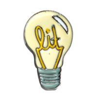 Pins Cute Cartoon Design Bulb Shape Premium Handmade Enamel Lapel Pin for Wedding geltona