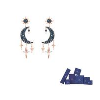 Swarovski Simbolis Krištoliniai Perliniai Auskarai Moteriški Mėlyni Original brand box mėlyna