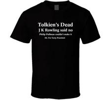 Tolkiens Dead Hi Im Terry Pratchett Funny Fantasy Book T Shirt S