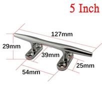 HD 4/5/6/8/10/12 Inch Marine Polished Heavy Duty Boat Cleat Hollow Base Cleat 316 Stainless Steel Boat Dock Rope Line Cleat