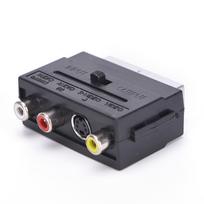 21 Pins Scart Male Plug To 3 Rca Female Av Tv Audio Video Adaptor Converter Hot Sale N/A juoda