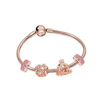 Pandora Rose gold Galaxy Love alloy, gold-plated, silver-plated bracelet for women B801392 sidabras