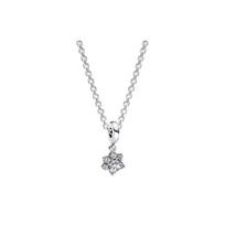 Pandora Love's Paw Print 925 Silver Synthetic Cubic Zirconia Necklace Women's ZT2450 sidabras