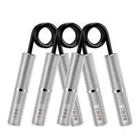 Durable and Comfortable Portable Aluminum Hand Grips for Exercise Fitness Workout Grip Strengthening Body Training 13.7*10cm sidabras