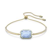 Swarovski Orbita Bracelet Octagonal Cut Crystal Ambilight Gold Tone Women's 5616643 auksas