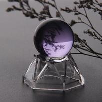 1PC Acrylic Crystal Ball Base Hexagon Shape Sphere-Stone Support Ball Display Stand Figurine Holder Home Decor Desktop Ornaments 1