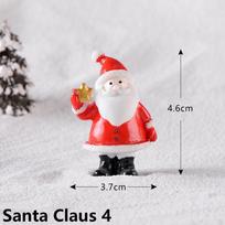 Mikro Peizažo Lėlių Namelis Sniego Senis Figūrėlė Kalėdinės Dekoracijos Mini Kalėdų Senelis Kalėdinis Ornamentas Santa Claus 4